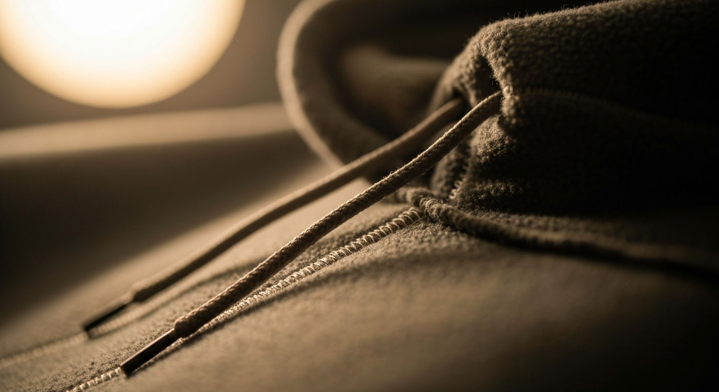 Main saisissant le poignet d'un hoodie - matiere coton 400gsm