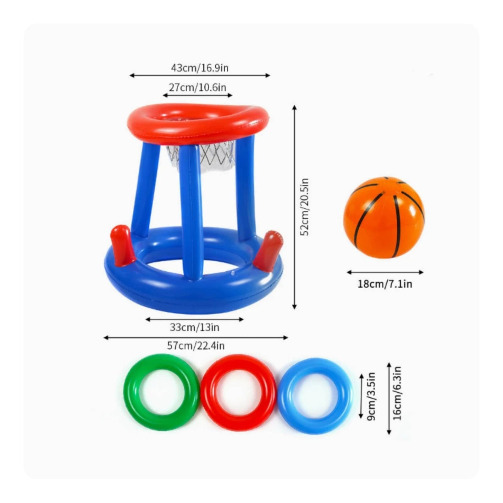 Panier de basket flottant pour piscine, jeu parent-enfant, jouet de natation pour enfants, montage f