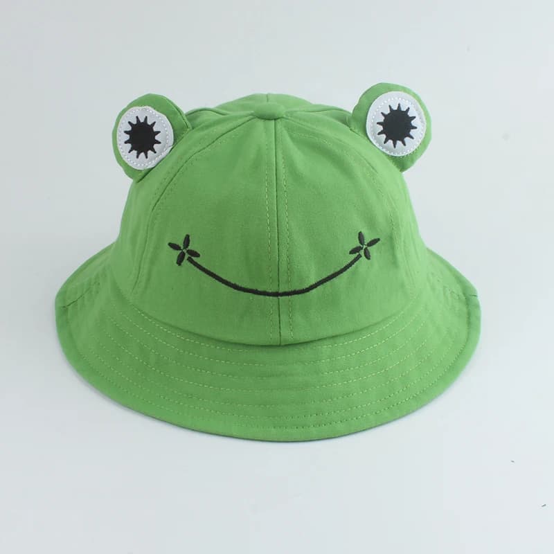 Chapeau de pêcheur en plein air, Bob, avec motif de grenouille, pour parents et enfants, pour hommes