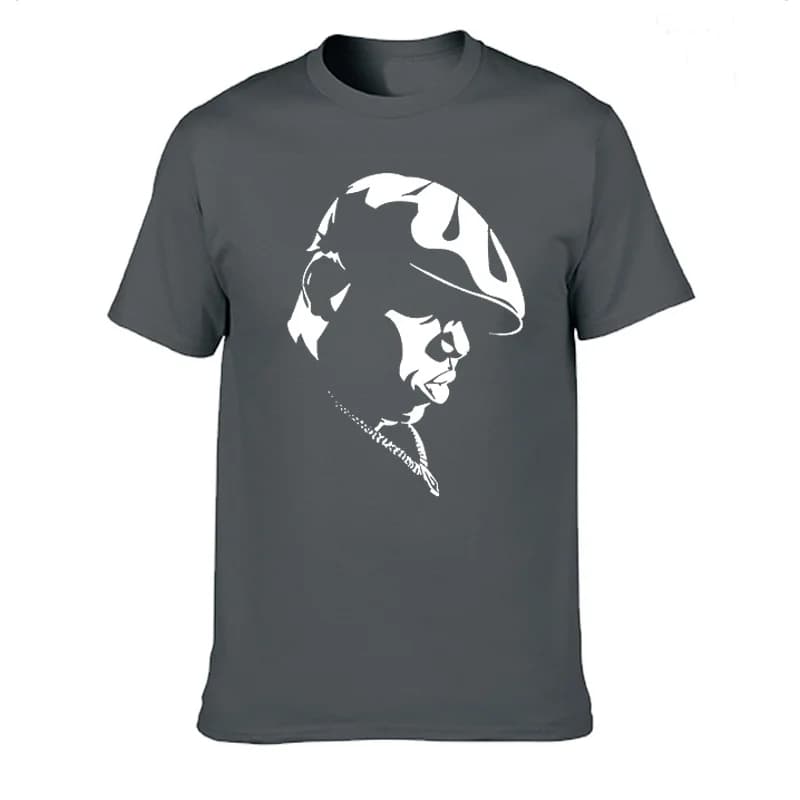 Amusant notoire grande chemise hommes à manches courtes Biggie Smalls t-shirt Hiphop Rock Biggie Sma