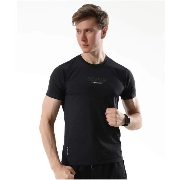 GANYANR course t-shirt gymnastique Sport Fitness Crossfit coupe sèche homme formation Football maill