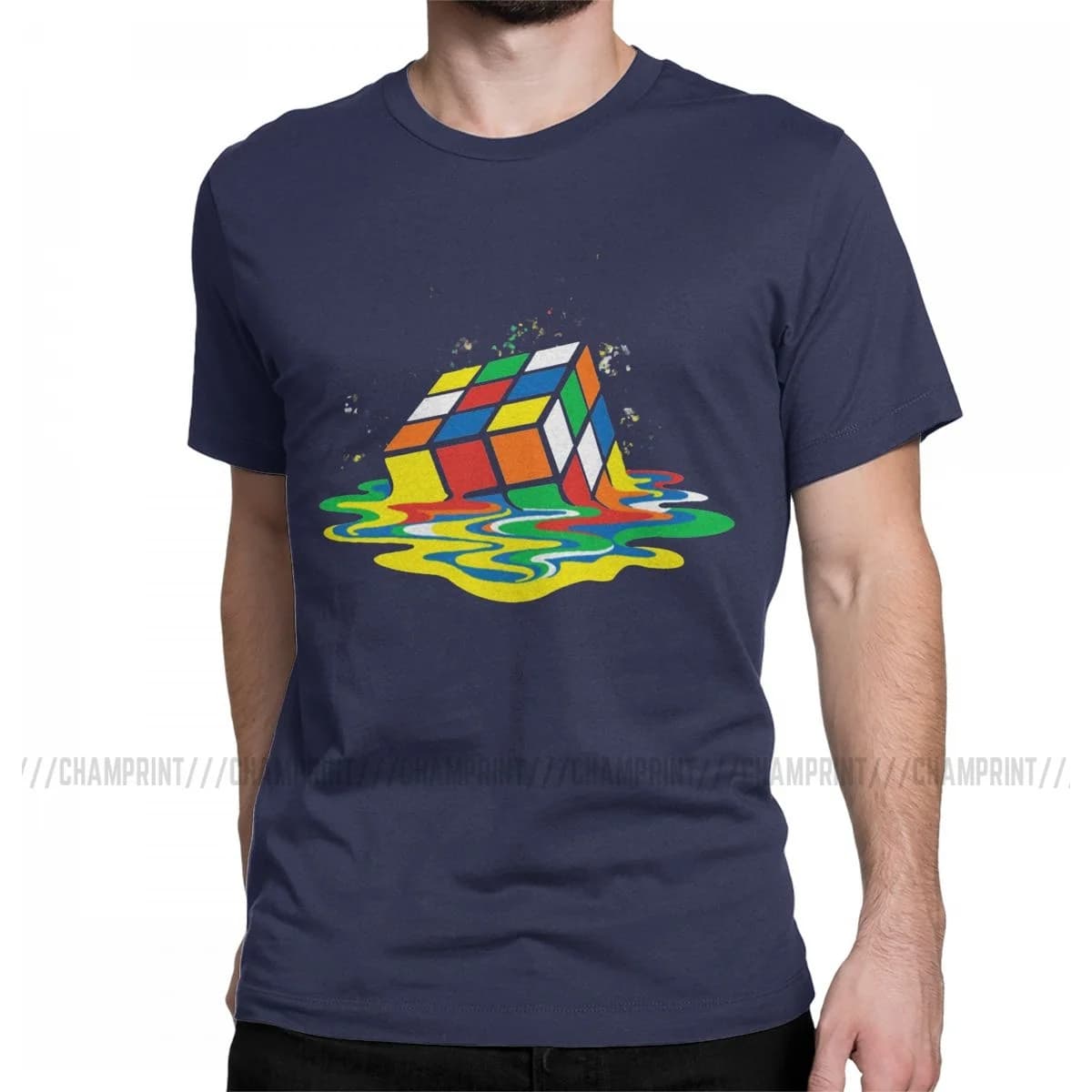 Drôle Cube de fusion Sheldon la théorie du Big Bang T-Shirts hommes 100% coton T-Shirts à manches co