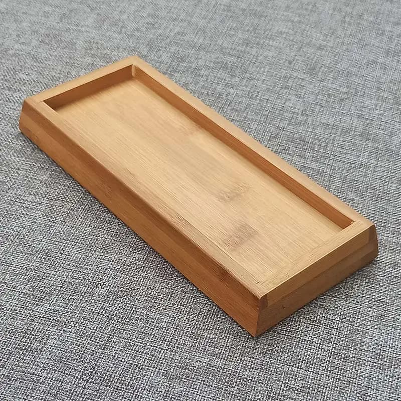 Support de pierre à aiguiser, accessoires de couteaux, Base de pierre à aiguiser, Bambou/Gel de pton