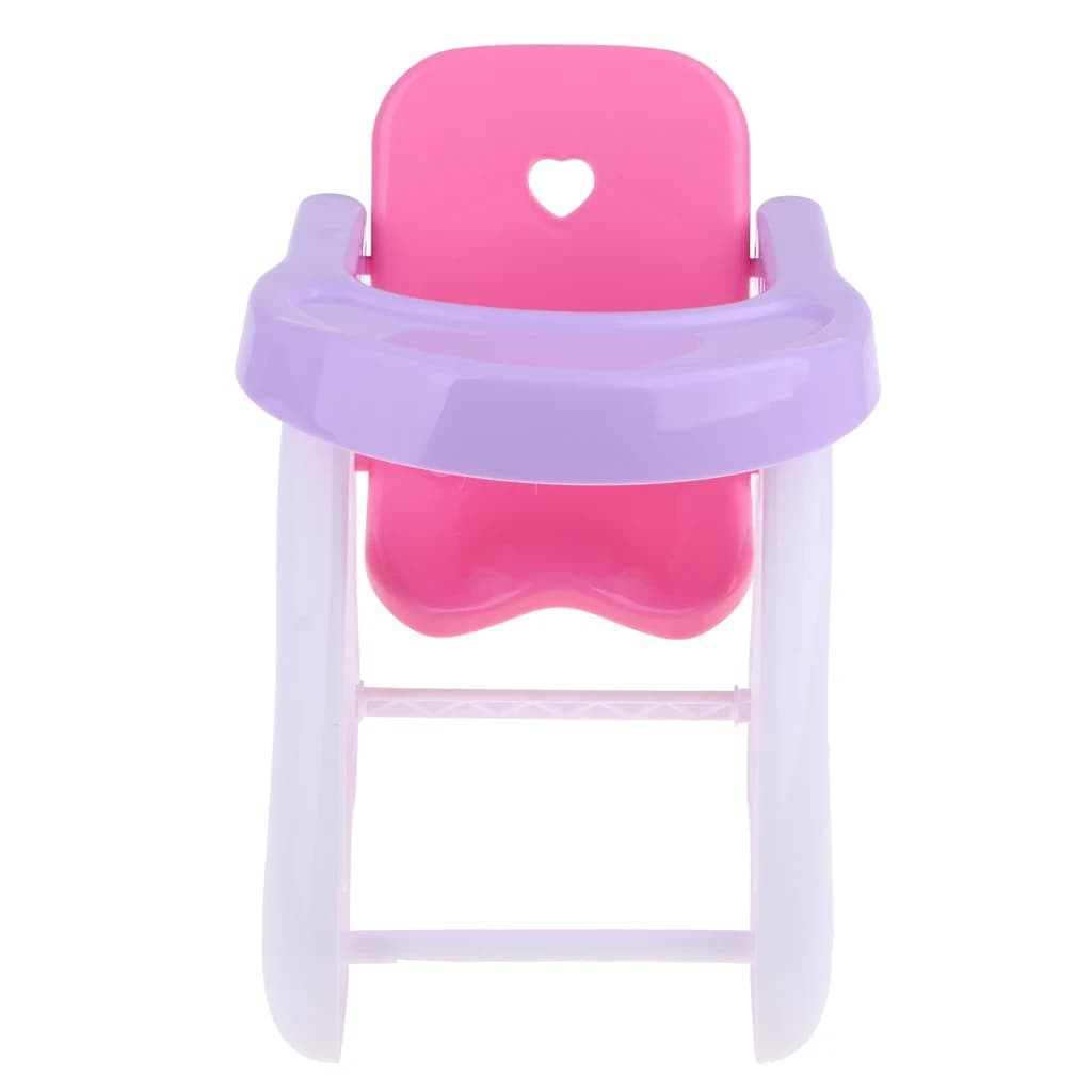 Mobilier Miniature de maison de poupée, chaise haute ABS pour chambre de bébé
