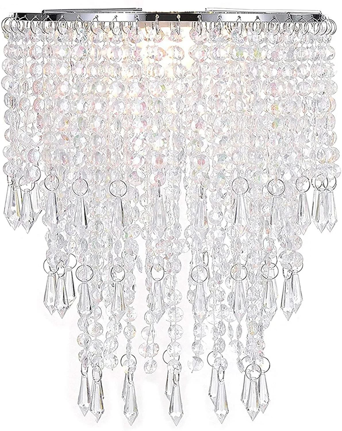 Abat-jour de lustre pour suspension de plafond, abat-jour en cristal à ajustement facile pour chambr