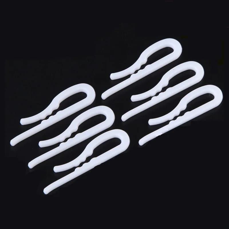 2000 pièces/lot 5Cm pince en plastique blanc Transparent sous-vêtements chemise pince vêtements emba