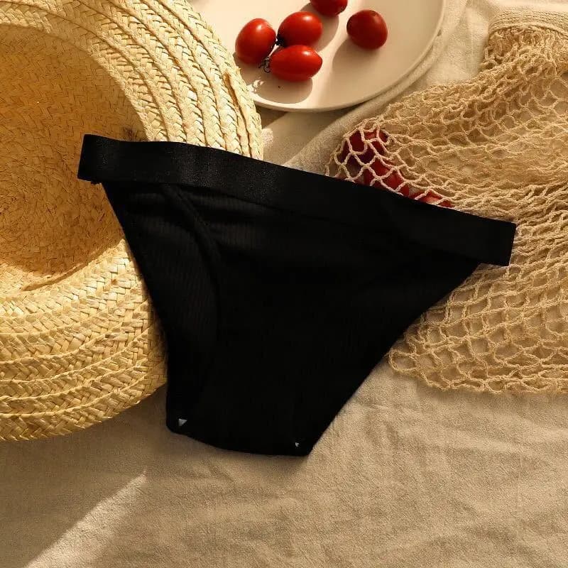 Culotte brésilienne en coton pour femmes, sous-vêtement Sexy, doux, Bikini, M-XL