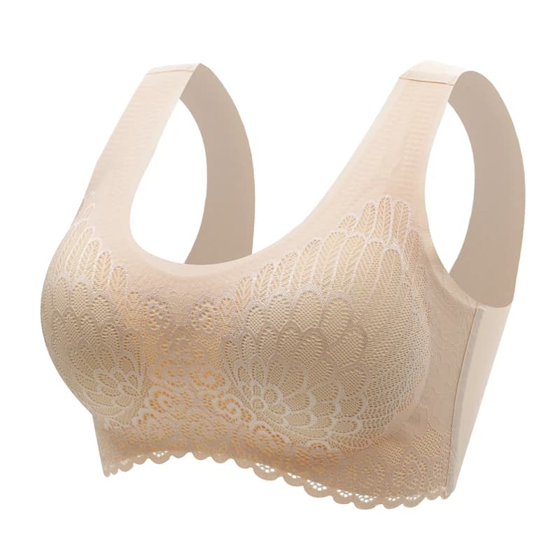Soutien-gorge en Latex respirant 4.0 pour femmes, sous-vêtements Sexy en dentelle, sans couture, gra