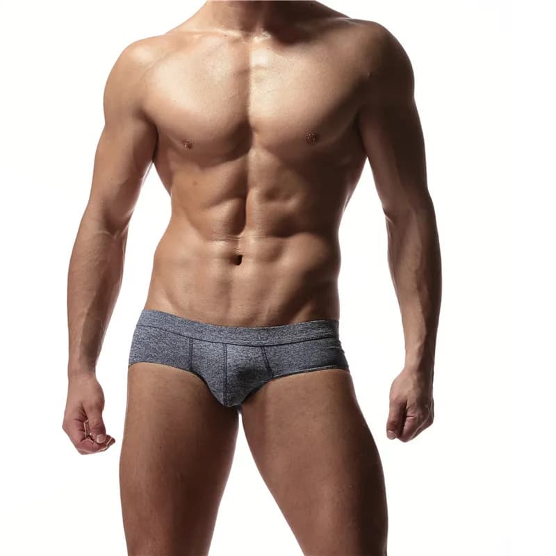 Boxer en coton pour homme, sous-vêtement moulant, de haute qualité