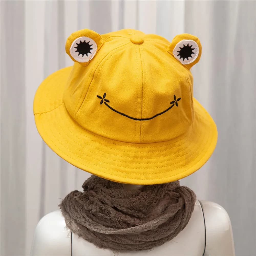 Chapeau de grenouille uni pour femme, casquette anderpour femme, randonnée en plein air, plage, pêch