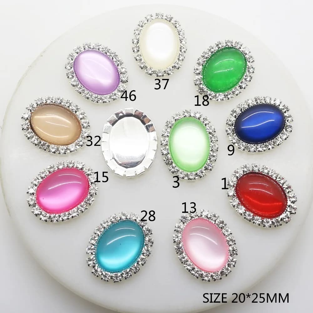 YWXINXI – accessoires de bijouterie, 10 pièces/lot, broches à dos plat de 20x25mm, décoration à fair