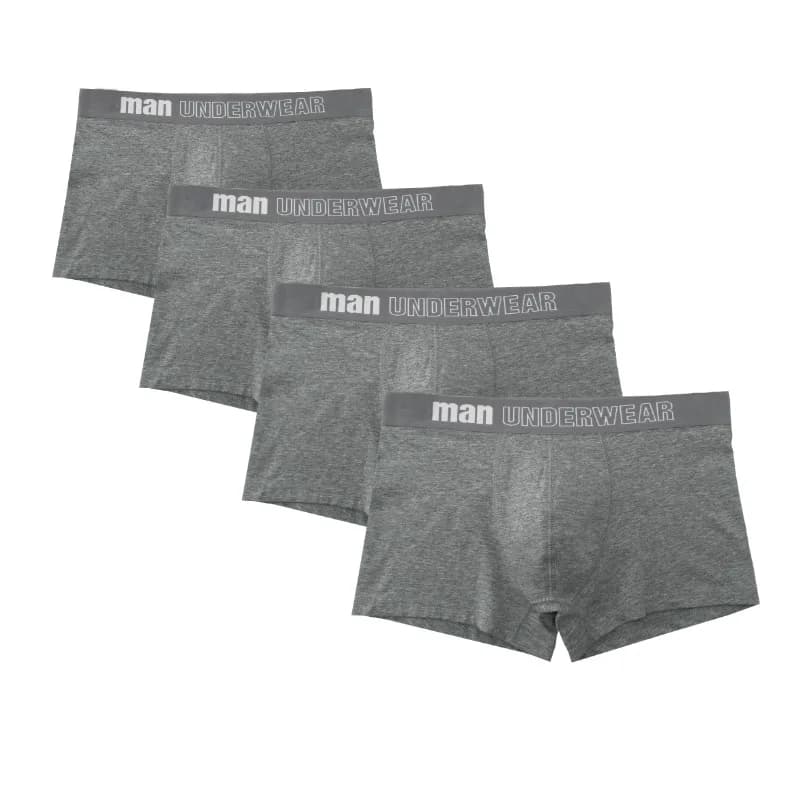 Boxers en coton pour hommes, sous-vêtements masculins, caleçons, caleçons, bien-être, zones bre, cul