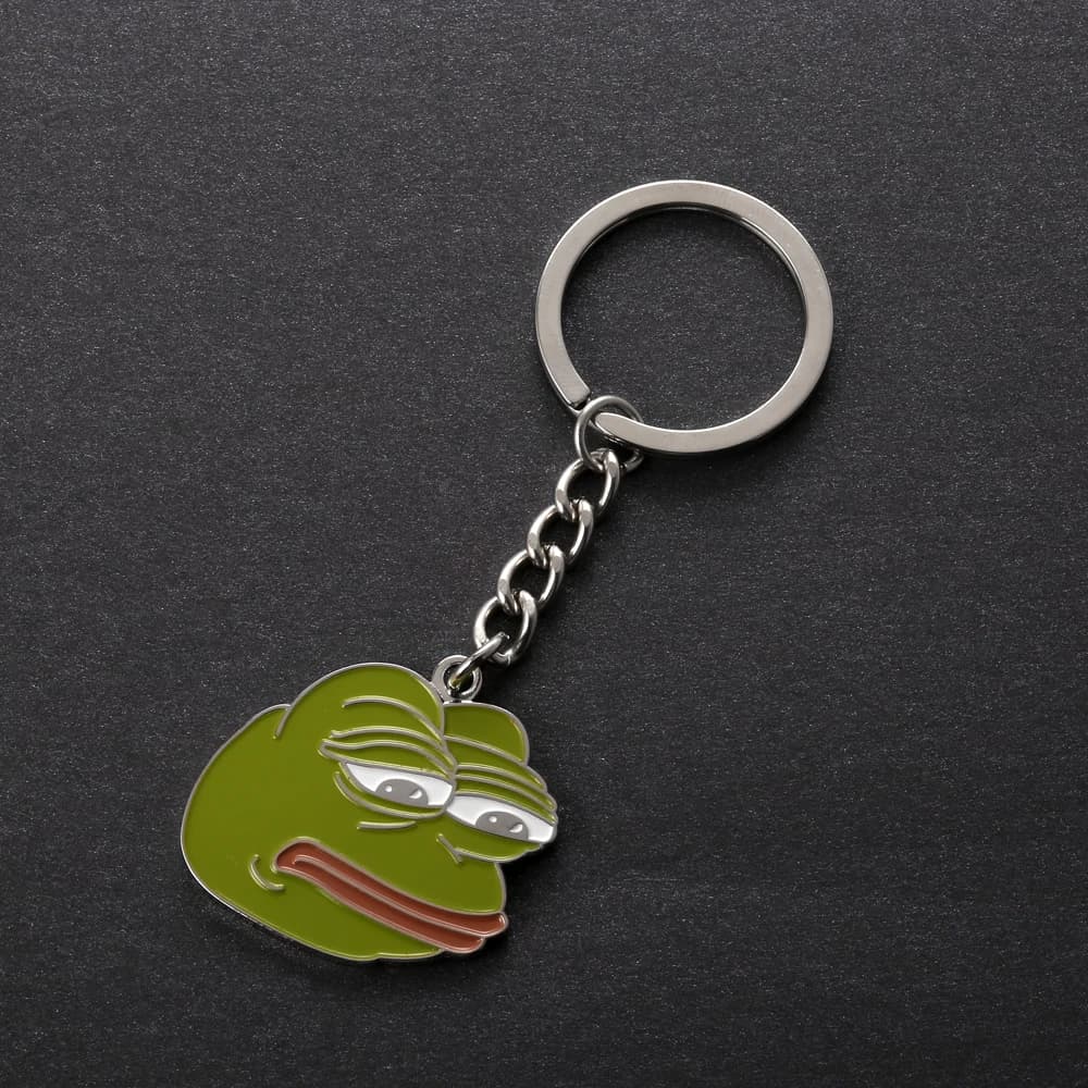 Porte-clés mème Internet Sad Pepe Frog, porte-clés