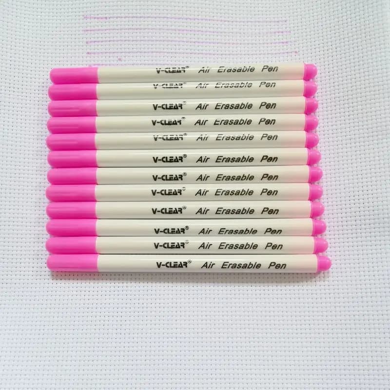 VCLEAR-Stylo de Marquage Effaçable à l'Air, Marqueur Invisible pour Vêtements, 12 Pièces