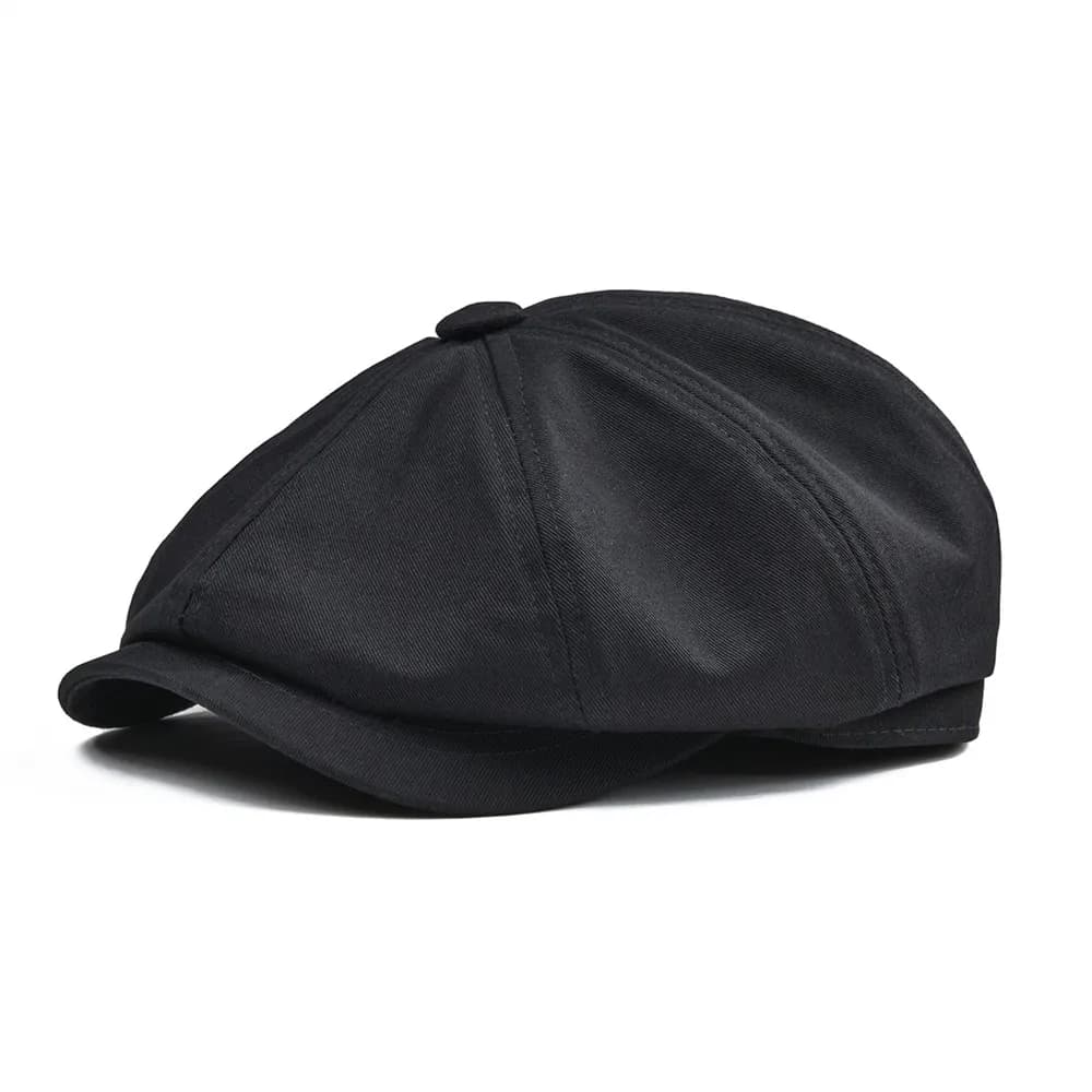 Casquette Gavroche BOTVELA en Coton Sergé pour Homme, Chapeau à Huit Panneaux pour Femme, Casquettes