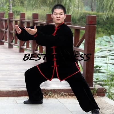 Tenues de Tai Chi en Velours Plissé pour Hommes et Femmes – Collection Automne-Hiver Épaisse – Vêtem