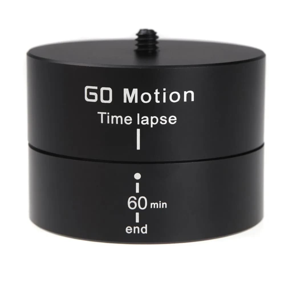Stabilisateur de lapse de temps pour photographie, panoramique en aluminium, rotation à 360 degrés,