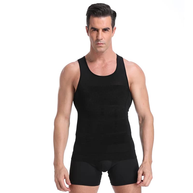 Gaine amincissante Be-In-Shape pour homme, contrôle du ventre, posture, gynécomastie, chemise de com