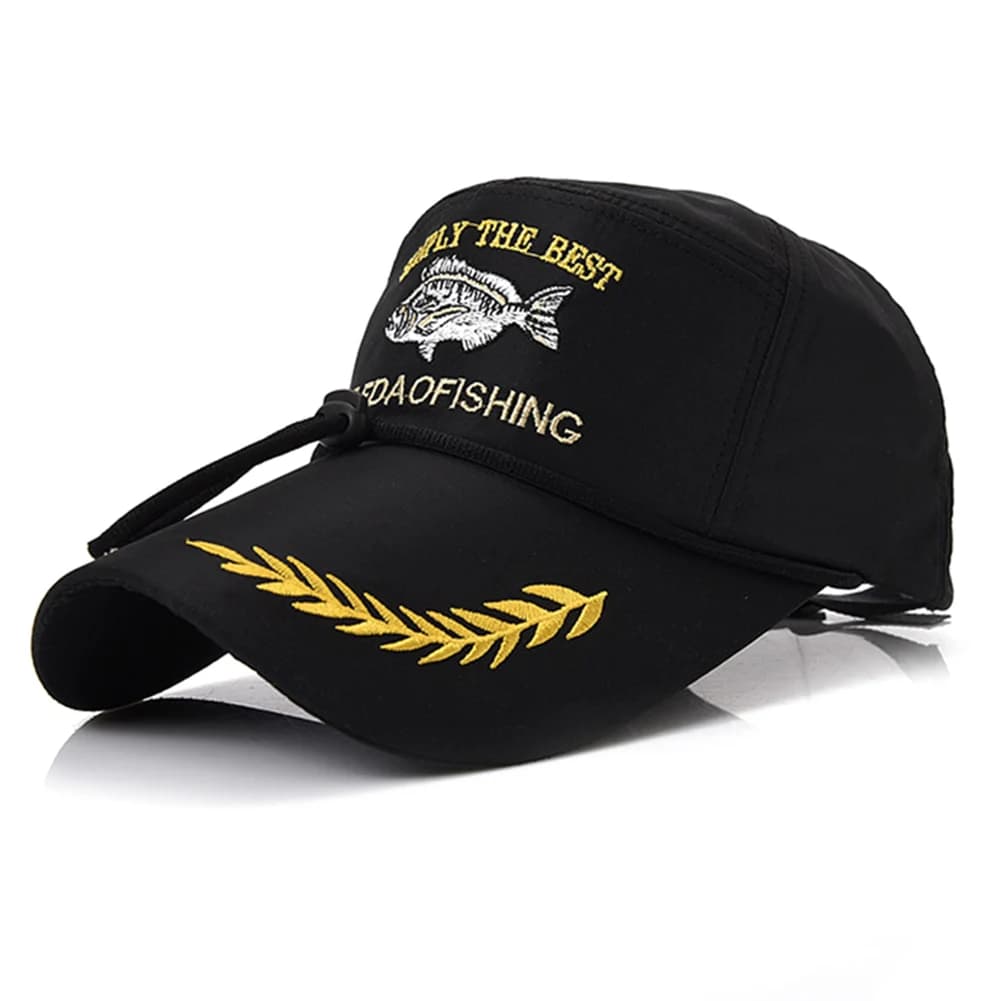 Casquettes de pêche en plein air pour hommes, casquette de Baseball, Golf, chasse, avec motif de poi