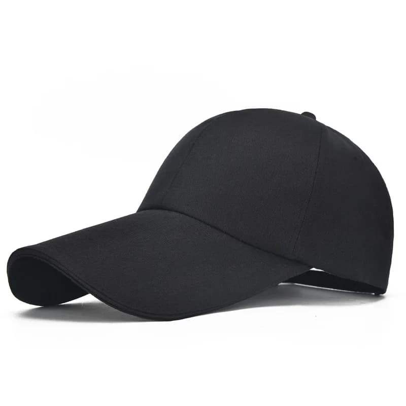 Casquette de baseball extra longue ajustable en toile, protection UV, idéal pour les voyages et la p