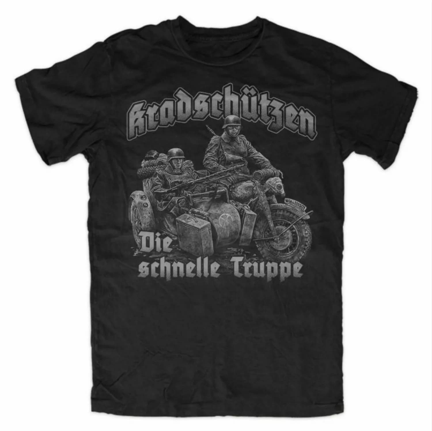 T-shirt Bundeswehr Kradschutzen Troupes de moto Deutschland Panzer Corps. T-shirt à manches courtes