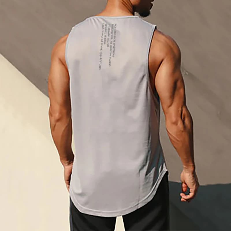 Muscleguys débardeur de gymnastique hommes musculation Singlet Fitness Stringer chemise sans manches