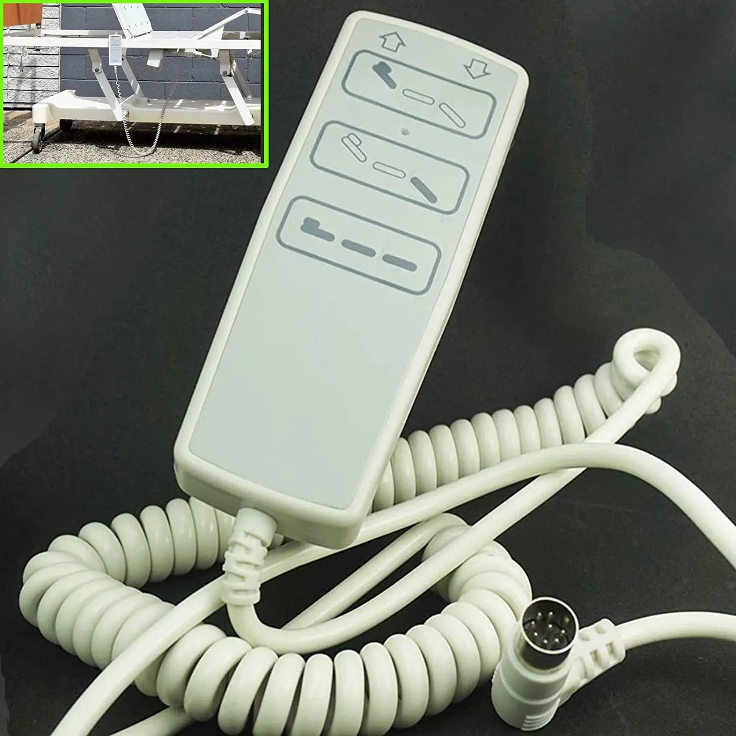 Contrôleur de suspension électrique complet pour lit d'hôpital, combiné à commande manuelle, lit d'e