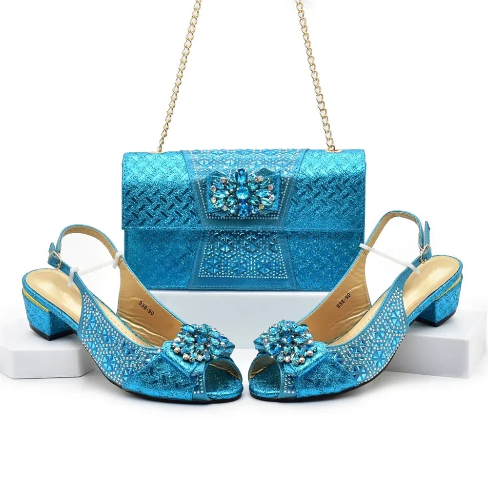 Nouveauté : Ensemble chaussures et sac orange, chaussures de créateur de luxe pour femmes, chaussure