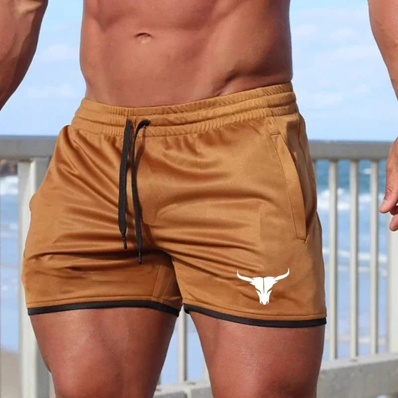 Nouveaux hommes Fitness musculation Shorts été gymnases musculation sport hommes vêtements de sport