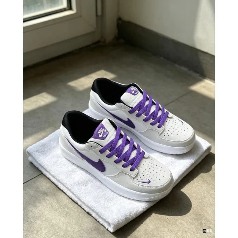 Nike SB Force 58 – baskets basses en cuir et textile pour hommes, confortables, à la mode, antidérap