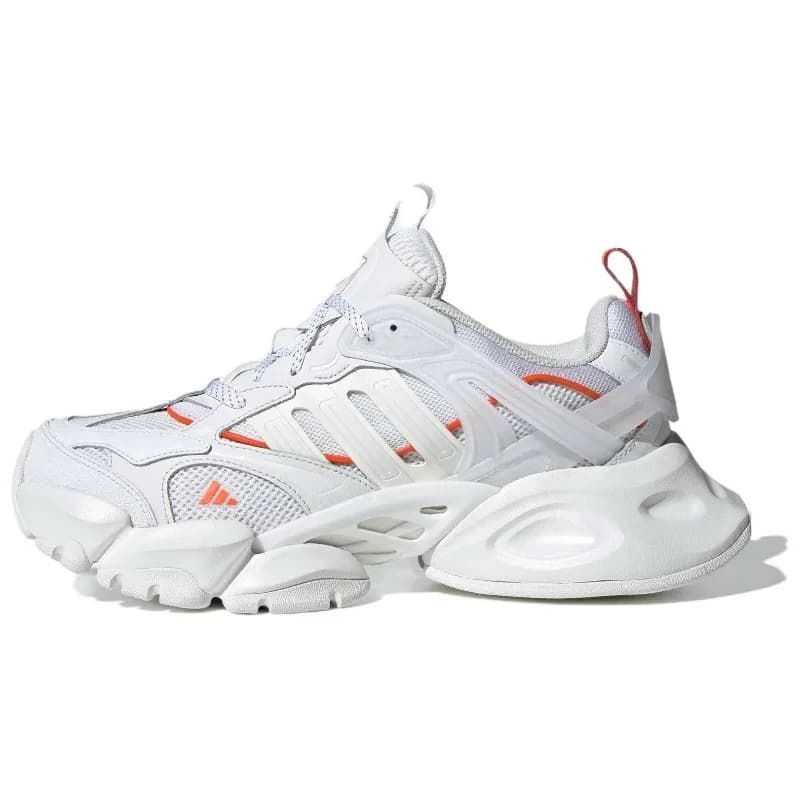 Adidas XLG Runner Deluxe Baskets basses unisexes, blanc orange, confortables, décontractées, légères