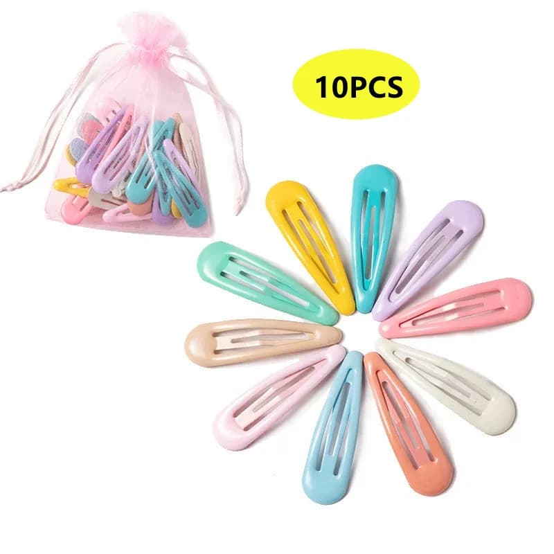 Pinces à cheveux pour filles, 40 à 10 pièces, accessoires pour cheveux, couleur bonbon, Style bonbon