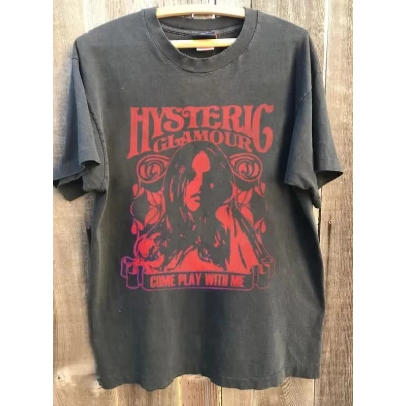T-shirt commémoratif Hysterical Charm Tour pour hommes, nouveau style d'été unisexe