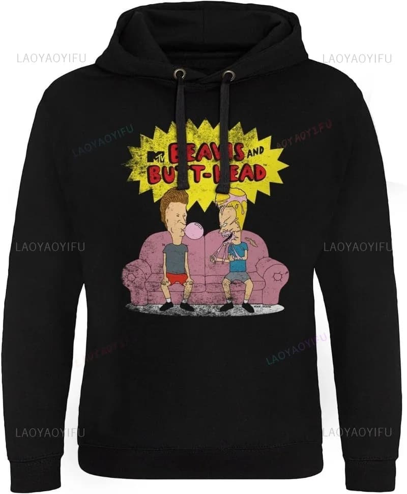 Beavis et Butt-Head Sweat à capuche épique sous licence officielle Beavis et Butthead Vêtements drôl