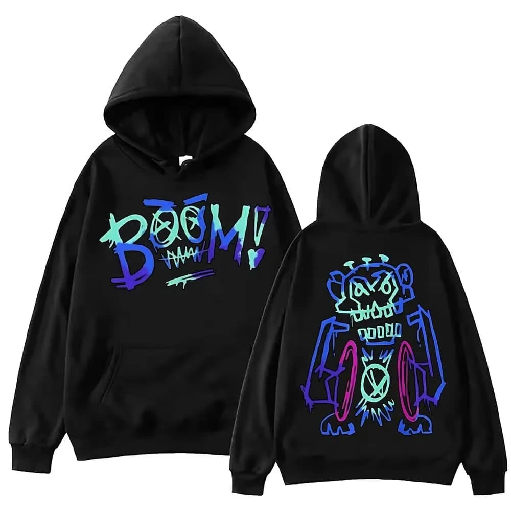 Sweat à capuche avec Graffiti Arcane Jinx, Harajuku, Hip Hop, hauts pull, cadeau pour Fans, sweat-sh