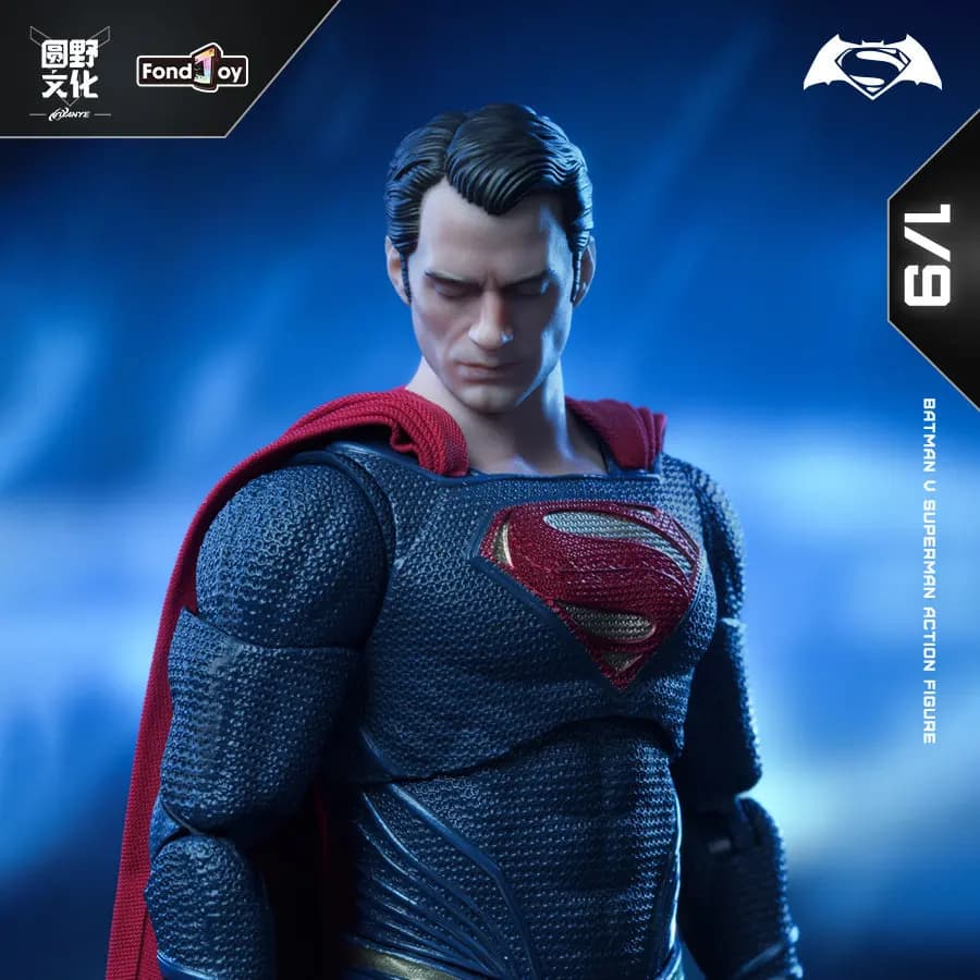 Figurine articulée officielle Fondjoy Superman 2.0 à l'échelle 1/9, Batman v Superman Dawn of Justic
