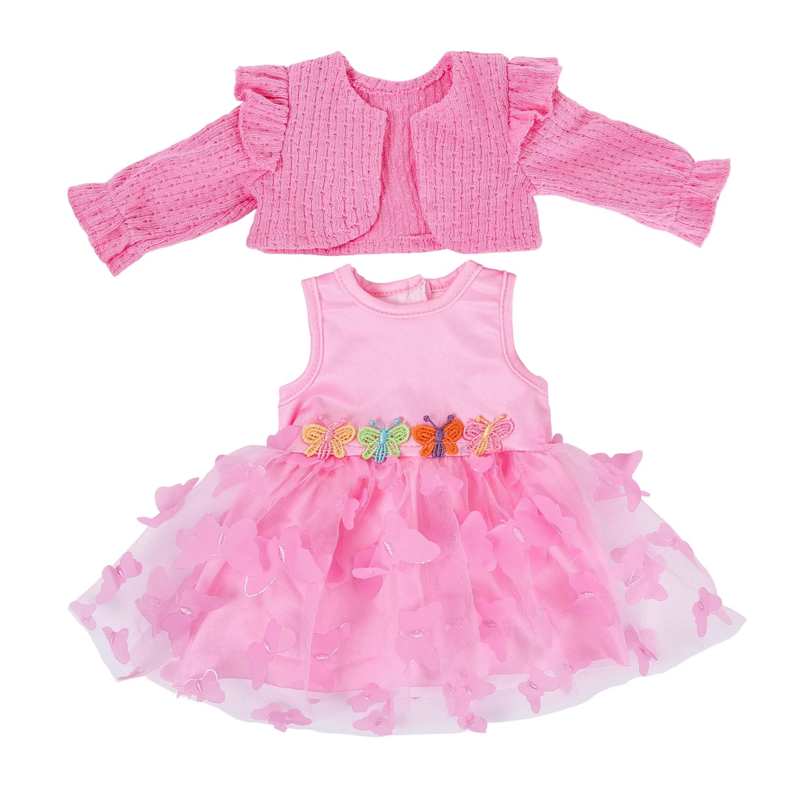 Vêtements pour poupées de 16-18 pouces (40-45 cm), ensemble de vêtements mignons pour poupées reborn