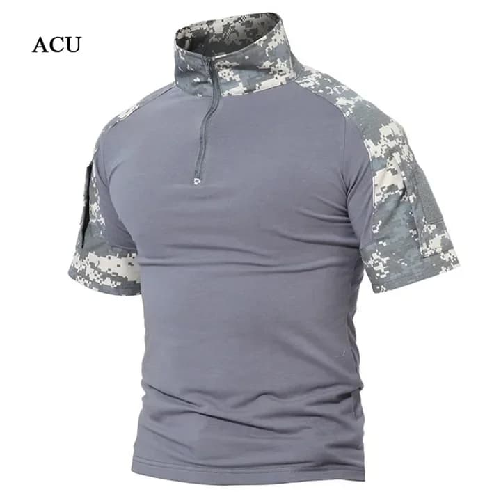 T-Shirts tactiques hommes Sport extérieur t-shirt séchage rapide chemise à manches courtes randonnée