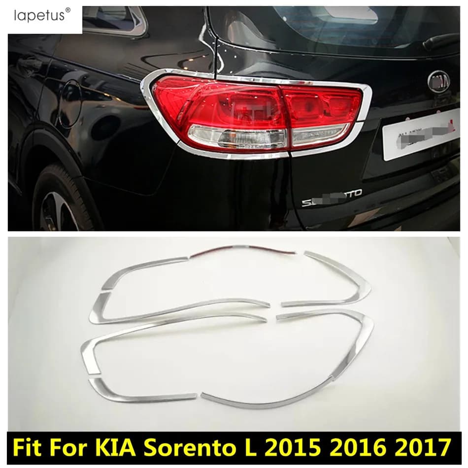 Accessoires chromés ABS pour KIA Sorento L, kit de couvercle de moulage de lampe, hayon arrière exté