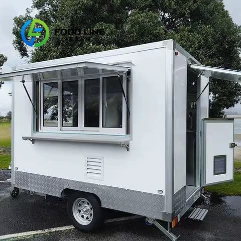 Camion alimentaire multifonction entièrement équipé à vendre pour snacks, camion de Boutique Mobile,