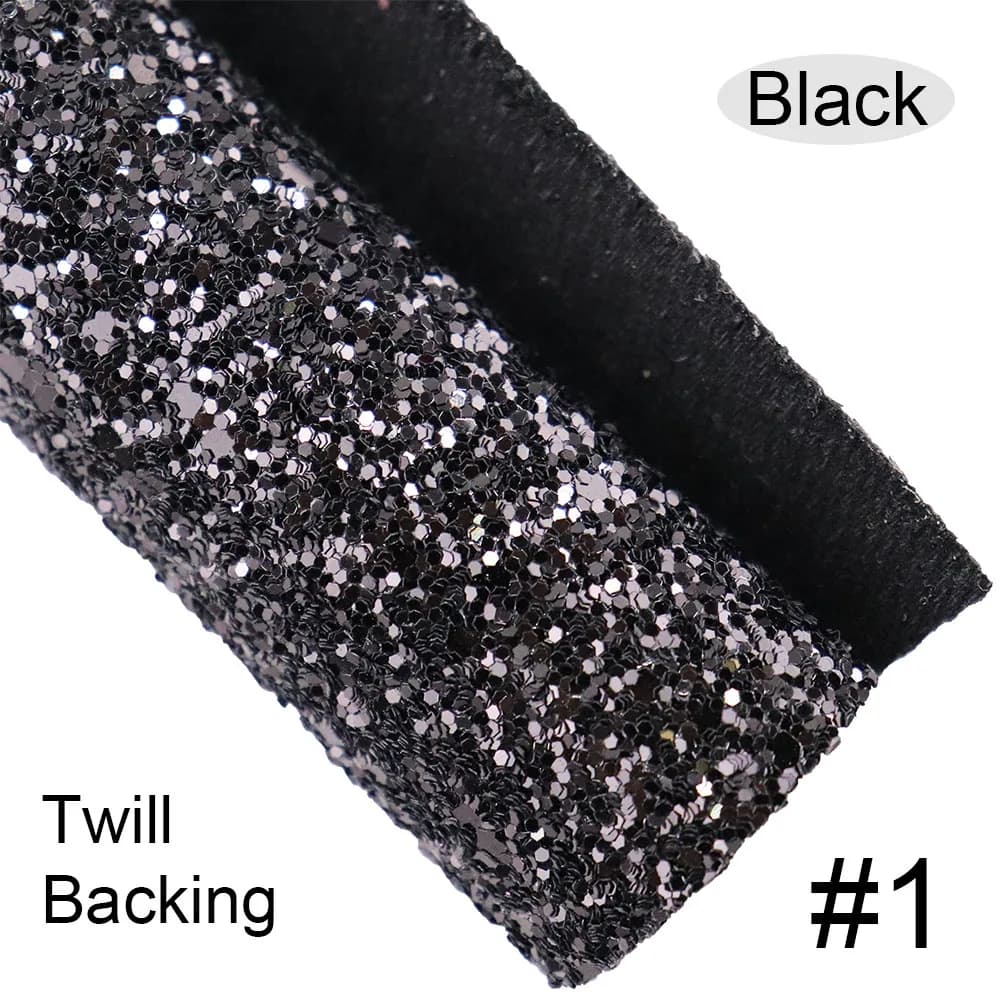 Rouleau de Tissu Uni à Paillettes Épaisses, 30x134cm, Support en Faux Cuir pour Nministériels d, Déc