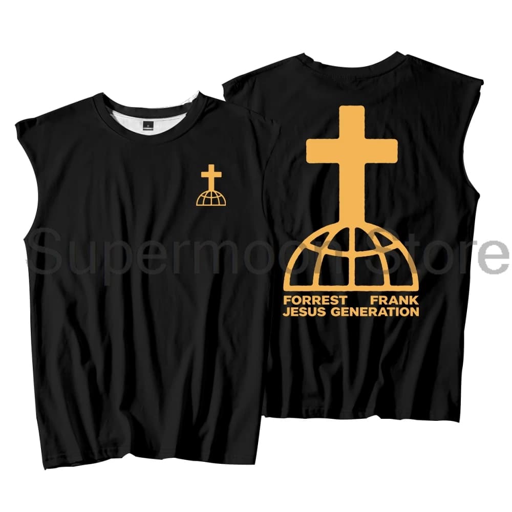Forrest Frank The Jesus Generation Tank Tops Unisex Sleeveless Gym Vest Women Men Outdoor Streetwear