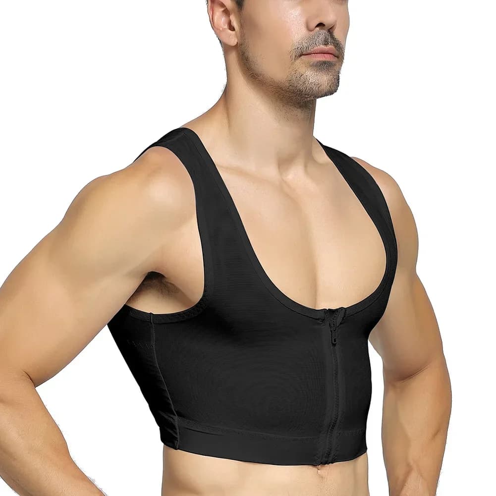 Débardeur de compression amincissant pour homme, gilet de sport sculptant le corps et rehausseur de 