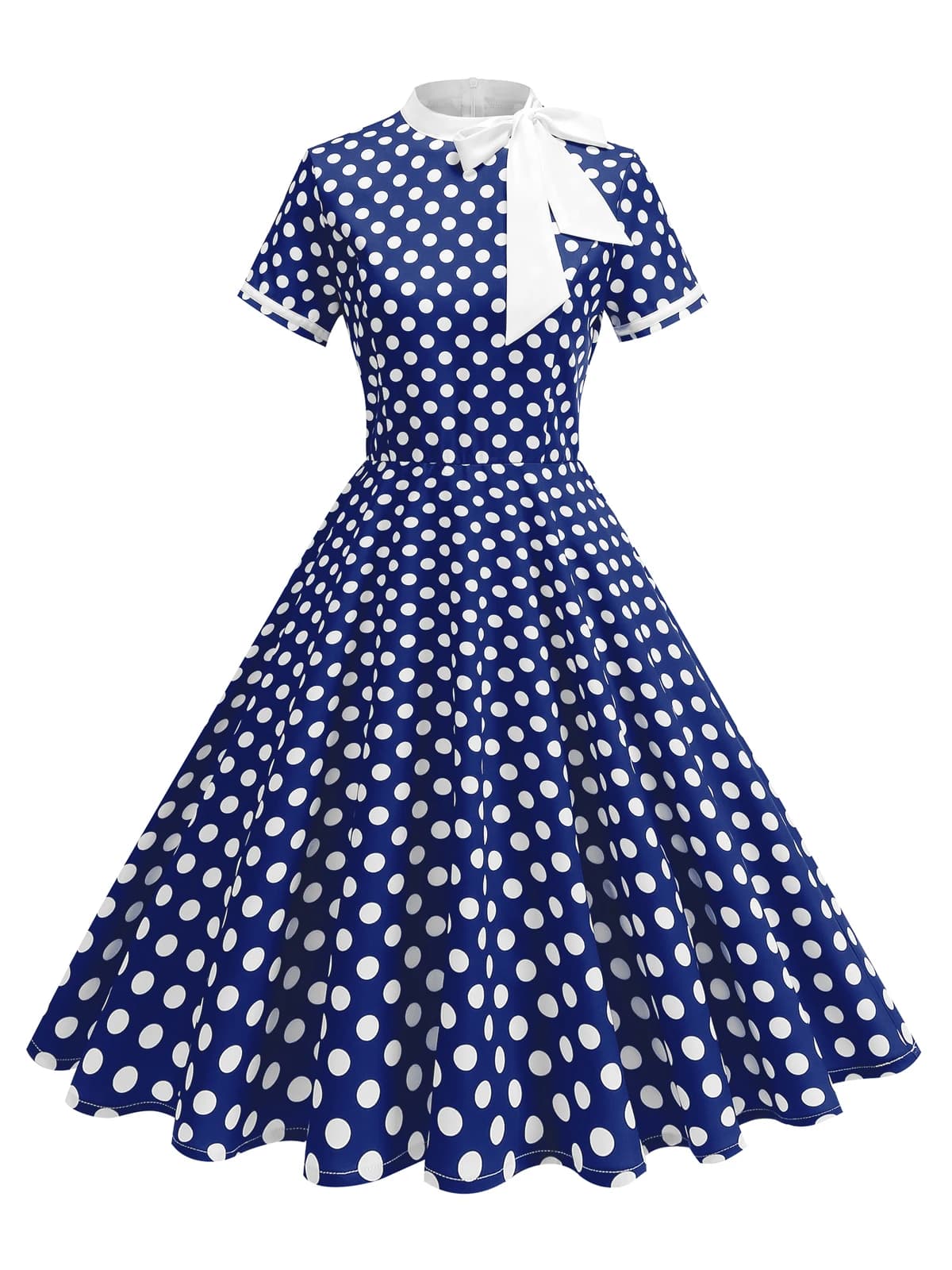 Tonval – robe de fête d'anniversaire Vintage des années 1950, vêtements d'été pour femmes, col à nœu