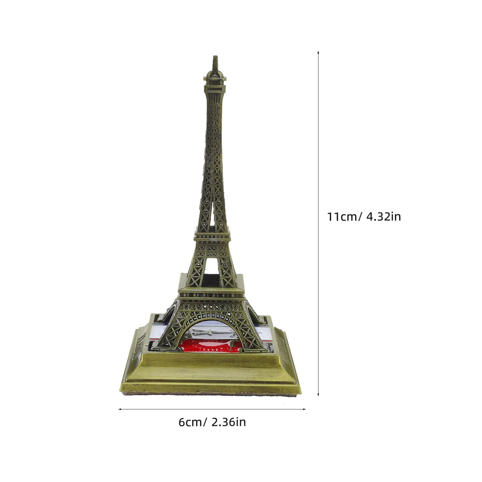 Statue de la Tour Eiffel en alliage métallique, souvenir miniature vintage de la Tour de France, scu