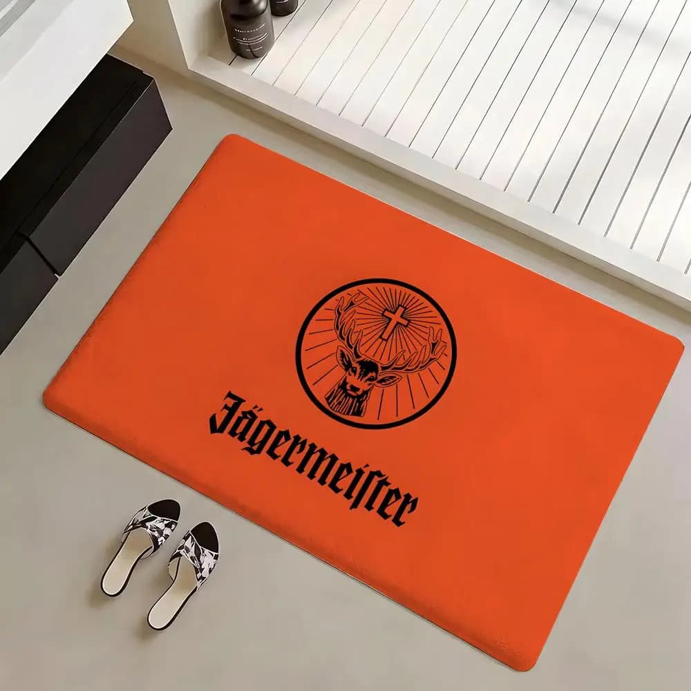 Fashion Drinks J-Jagermeister Tapis de sol en flanelle écologique, antidérapant, inodore, pour l'int