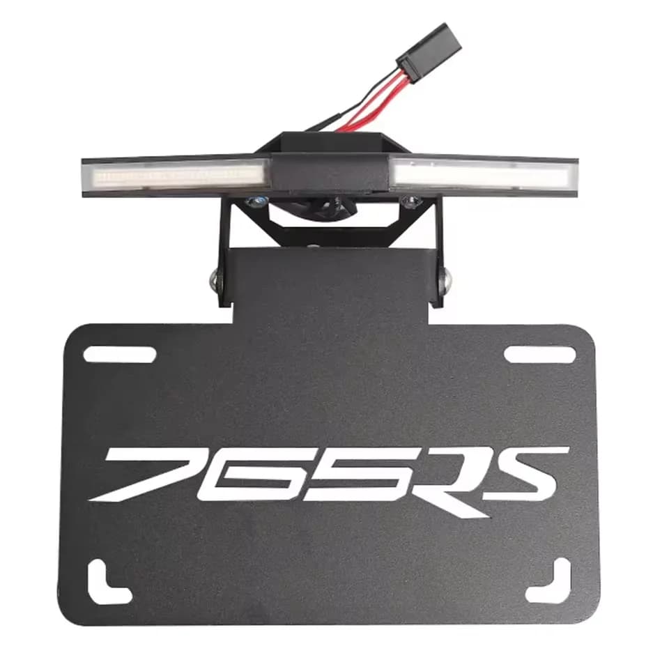 Cadre de support de plaque d'immatriculation avec lumière LED, pour Street Triple 765RS 765 RS 2020