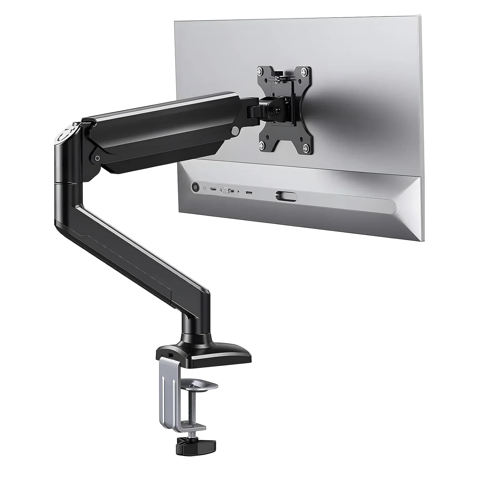 Support de moniteur à bras articulé, moniteur de mouvement complet de bureau, bras à ressort mécaniq