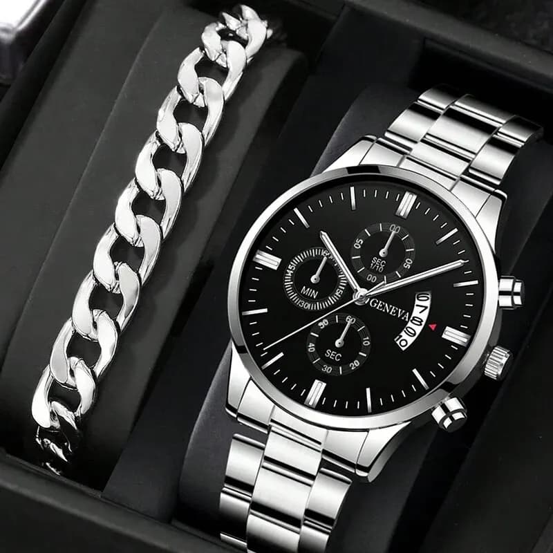 Mode hommes montre de luxe calendrier Quartz montre-Bracelet montres d'affaires homme horloge mâle B