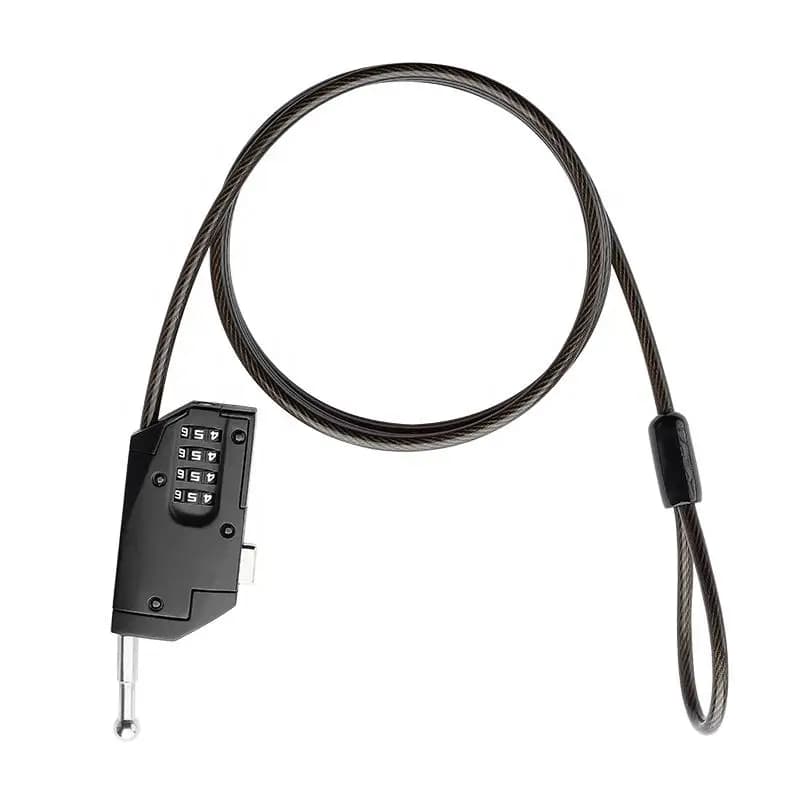 Câble de verrouillage pour caméra de piste avec blocage réglable, acier rétractable flexible, câble 